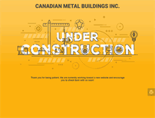 Tablet Screenshot of canadianmetalbuildings.com